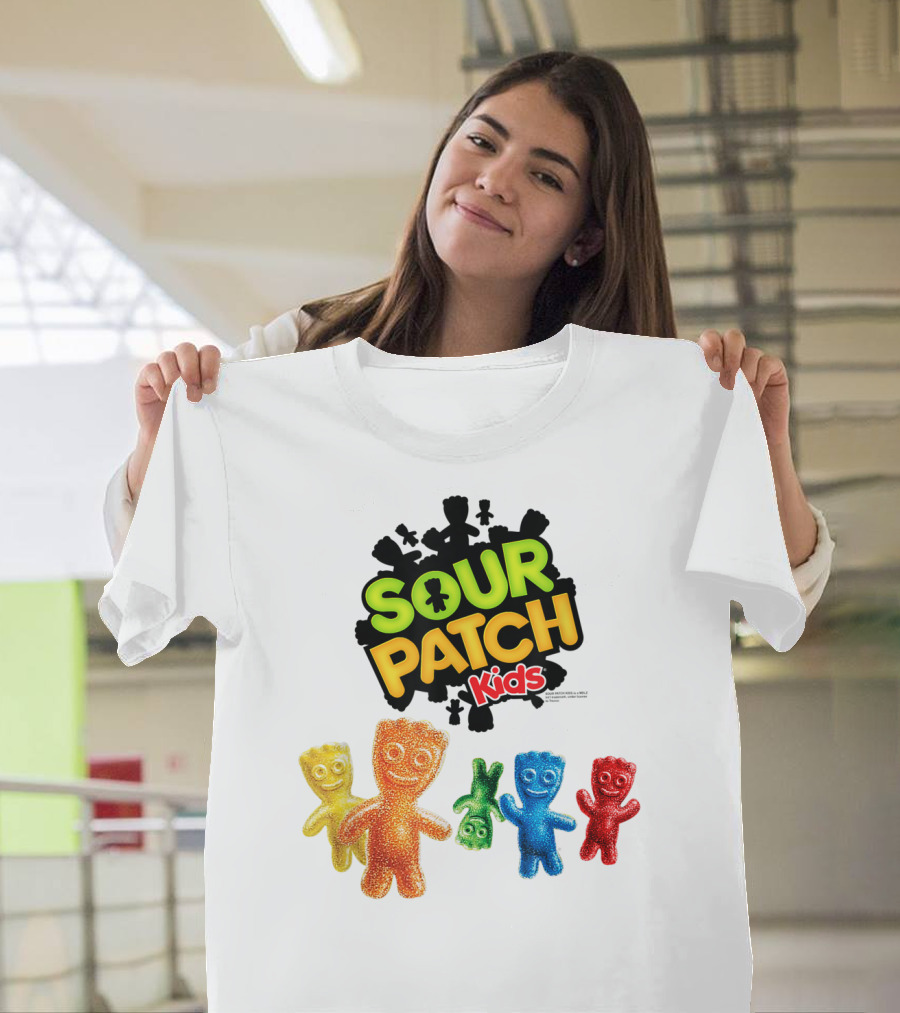 Sour Patch Kids Candy Colorful Characters T-Shirt