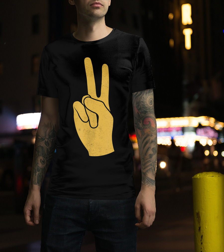 Southern California Victory Yellow Peace Sign T-Shirt