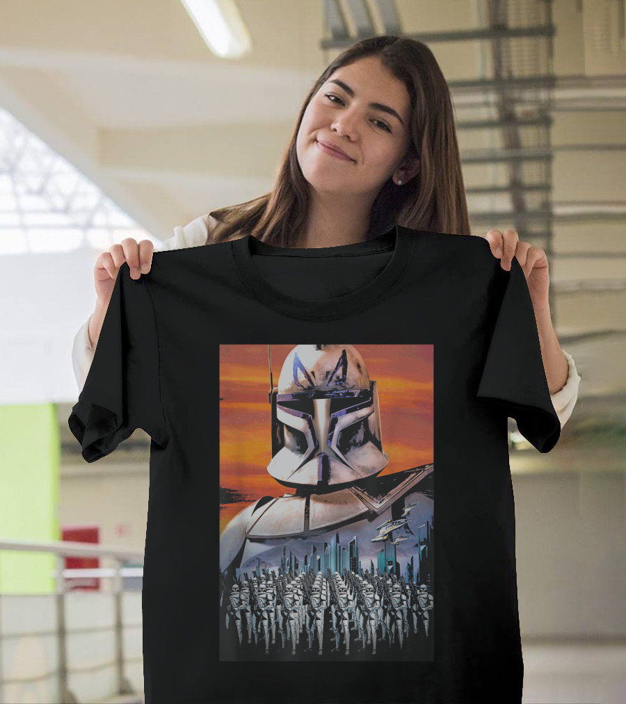 Star Wars Clone Wars Captain Rex and Clone Trooper Army T-Shirt