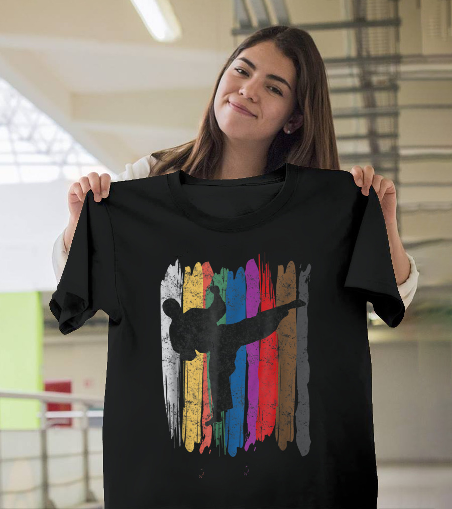 Taekwondo Belt Colors Kick Sports T-Shirt