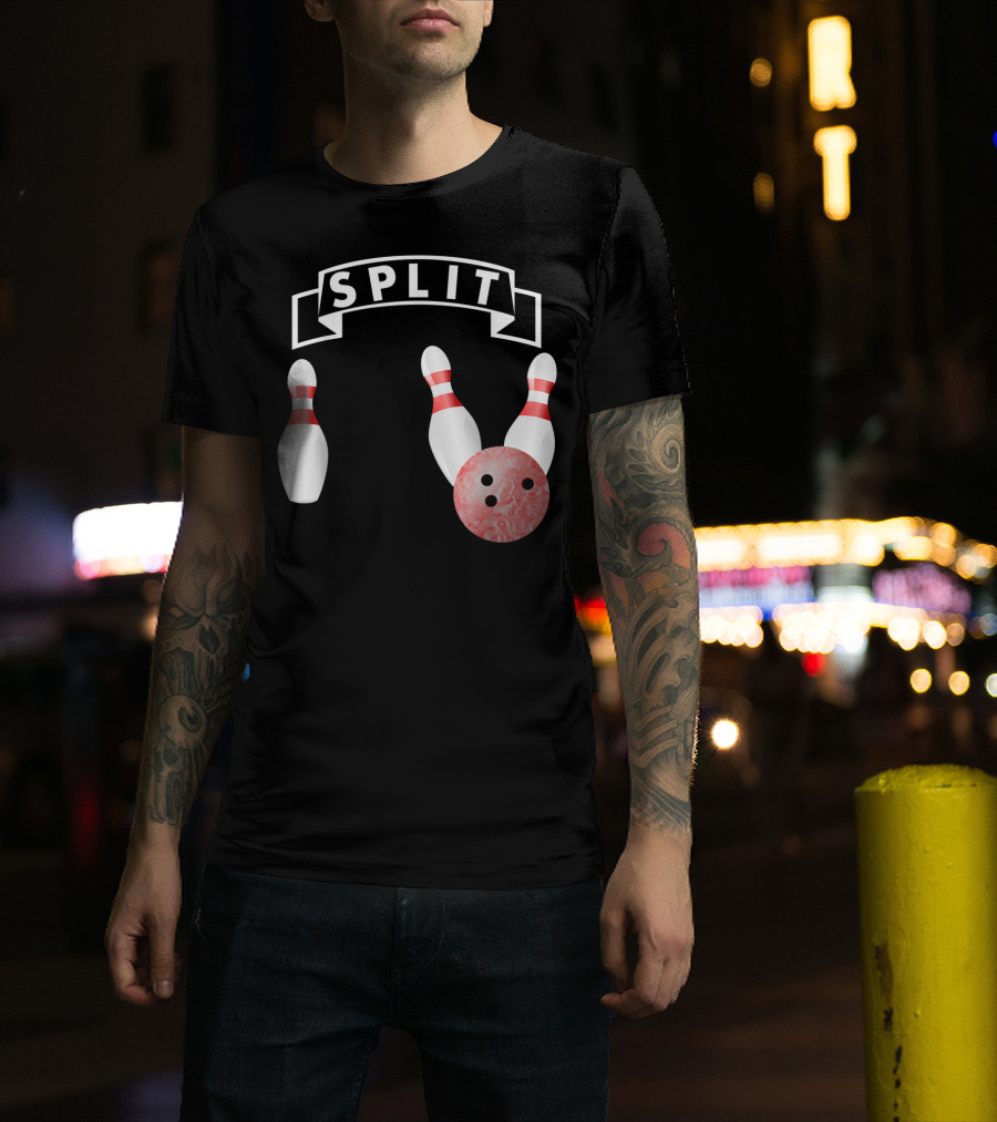 Split Tenpin Bowling T-Shirt