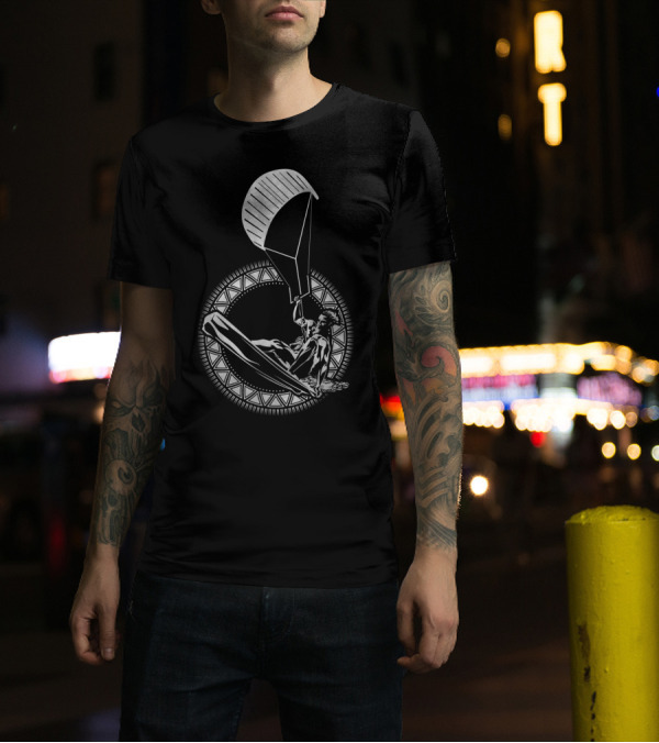 Kitesurfing Kiteboarding Kite Surfer Water Wind Ocean Adventure T-Shirt