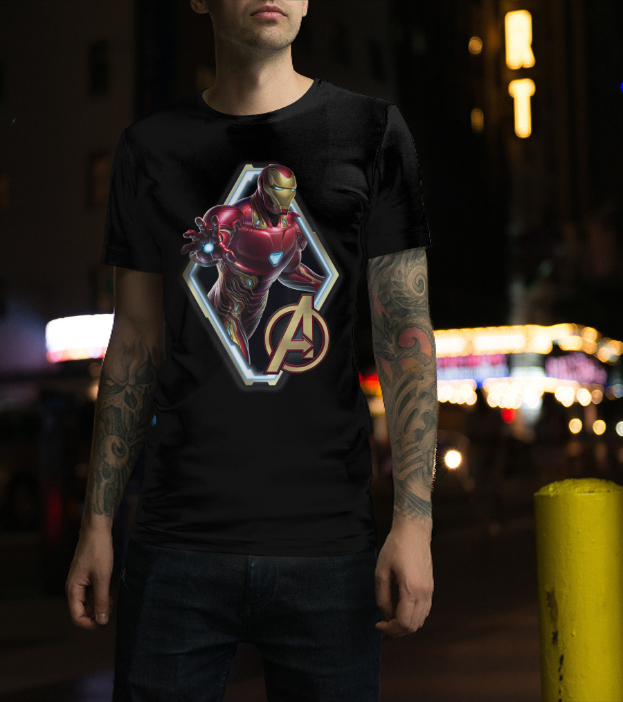 Iron Man Avengers Endgame Iconic Armor Pose T-Shirt