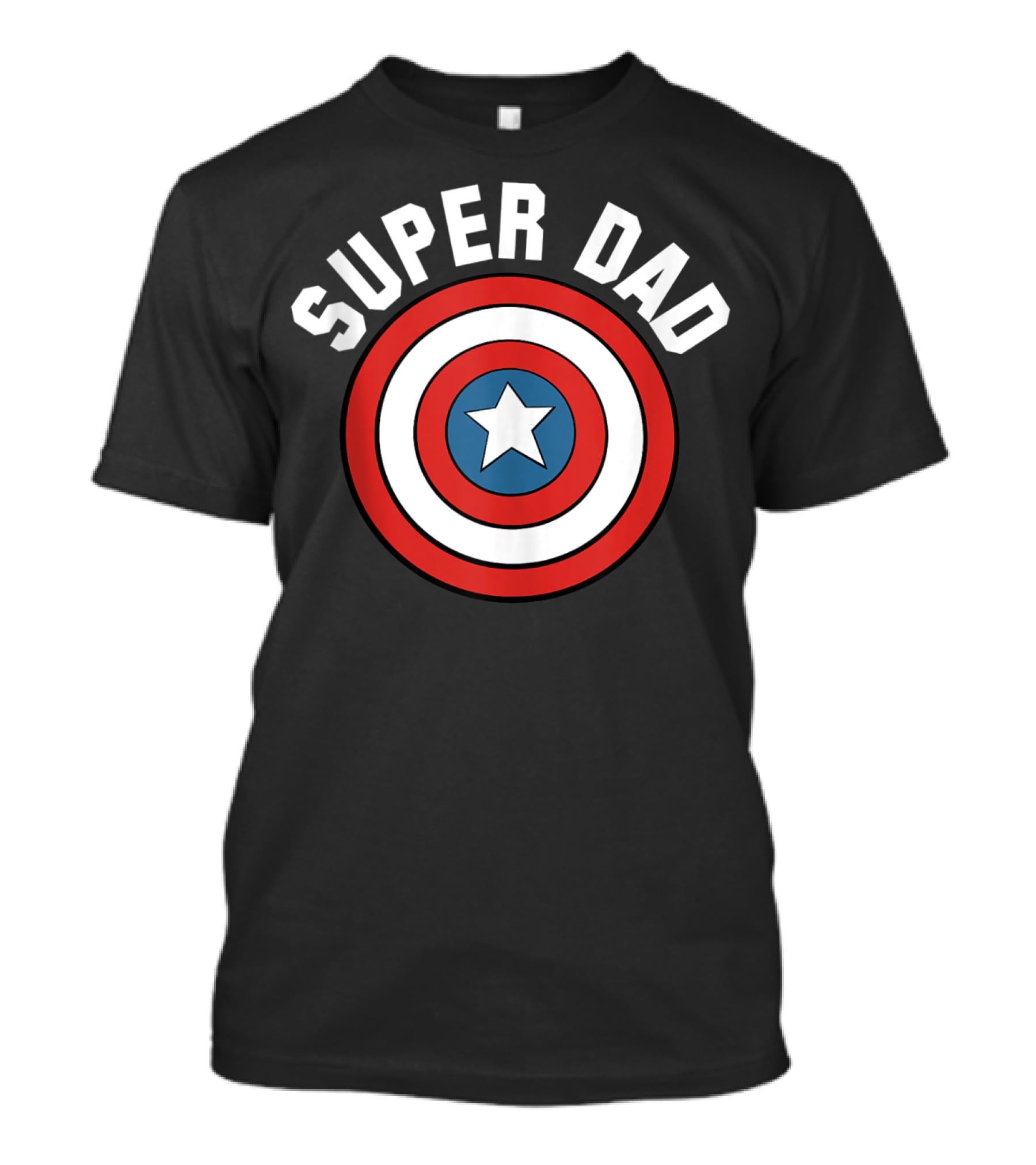 Marvel Father's Day Super Dad Captain America Shield T-Shirt