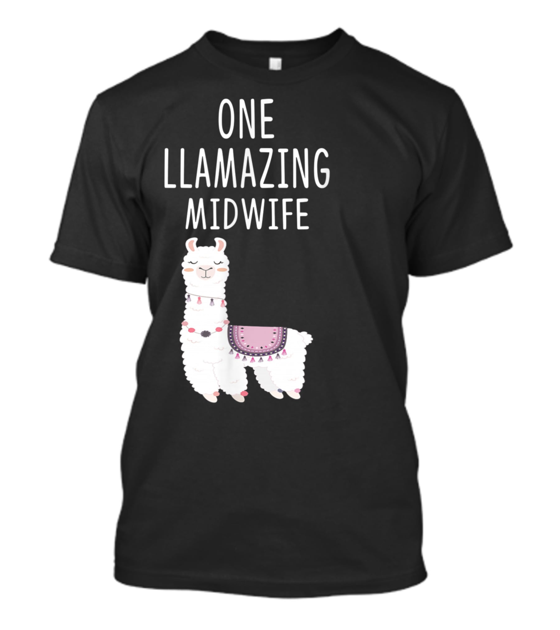 One Llamazing Midwife Llama T-Shirt