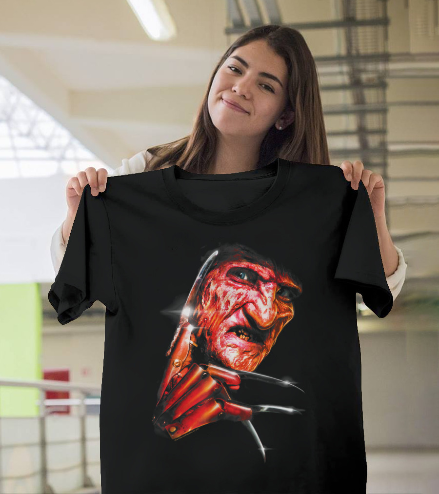 Nightmare On Elm Street Freddy Krueger Claw Face T-Shirt