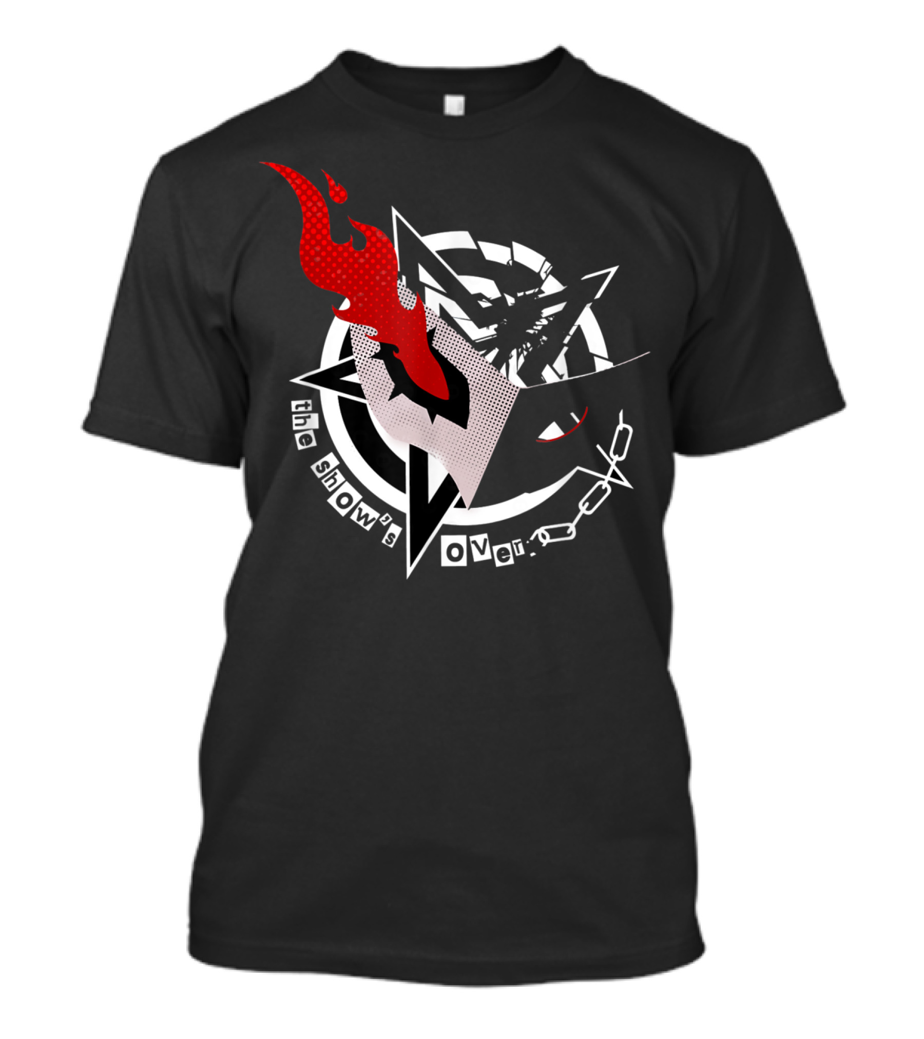 Persona 5 The Show's Over Mask Star Chains T-Shirt