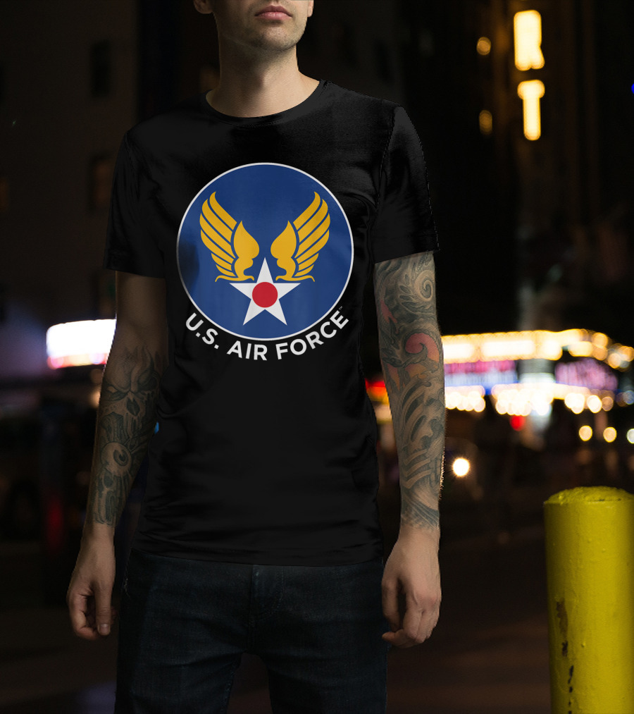 Captain Marvel US Air Force Logo Badge Marvel Official Merchandise T-Shirt