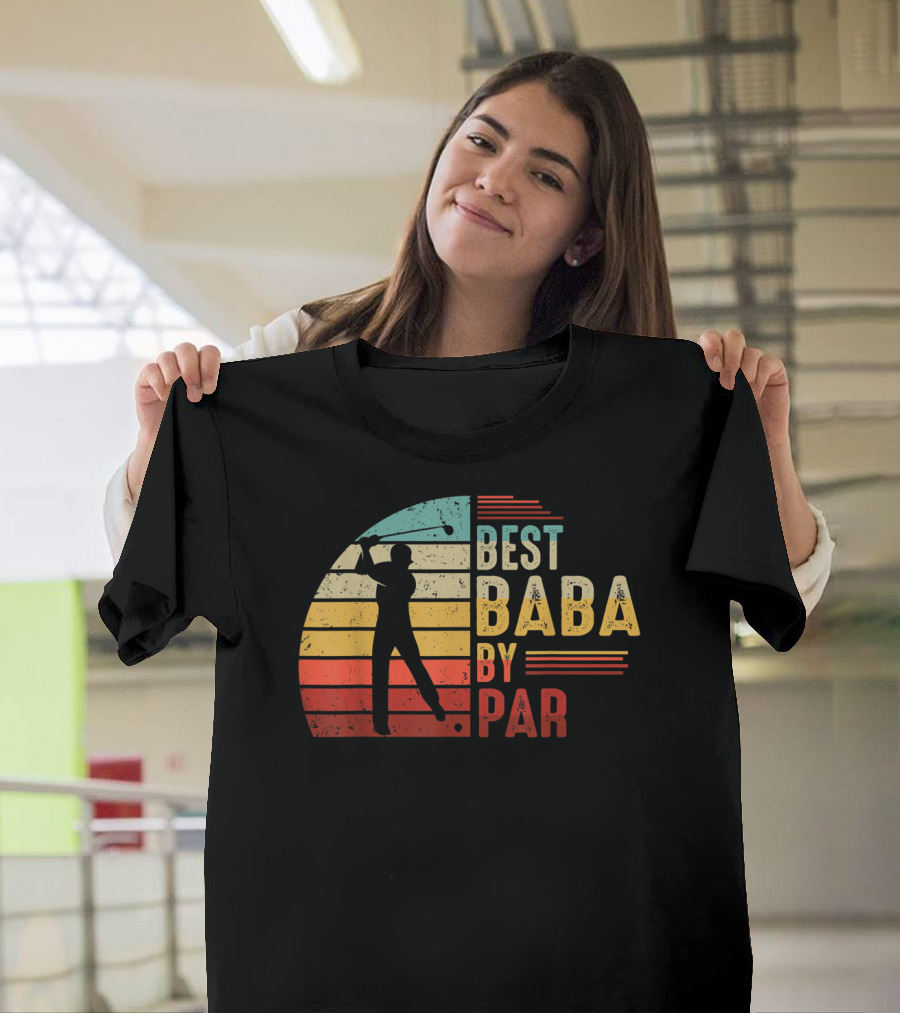 Best Baba By Par Golf Lover Mens Fathers T-Shirt