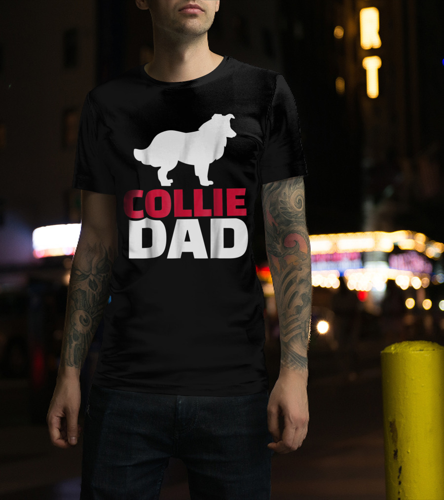 Collie Dad Border Collie T-Shirt