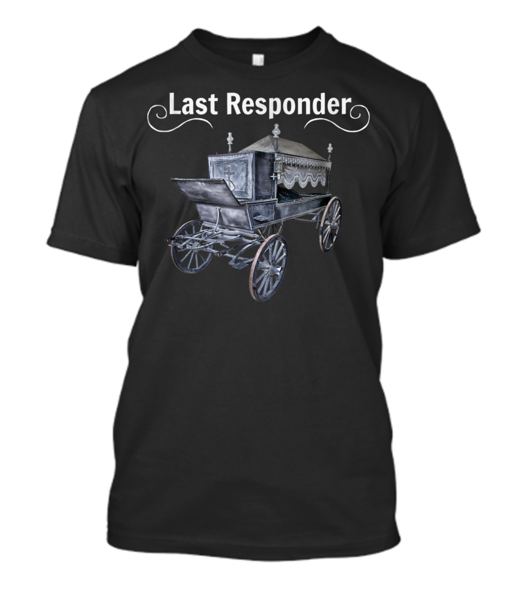 Last Responder Vintage Hearse Mortician T-Shirt