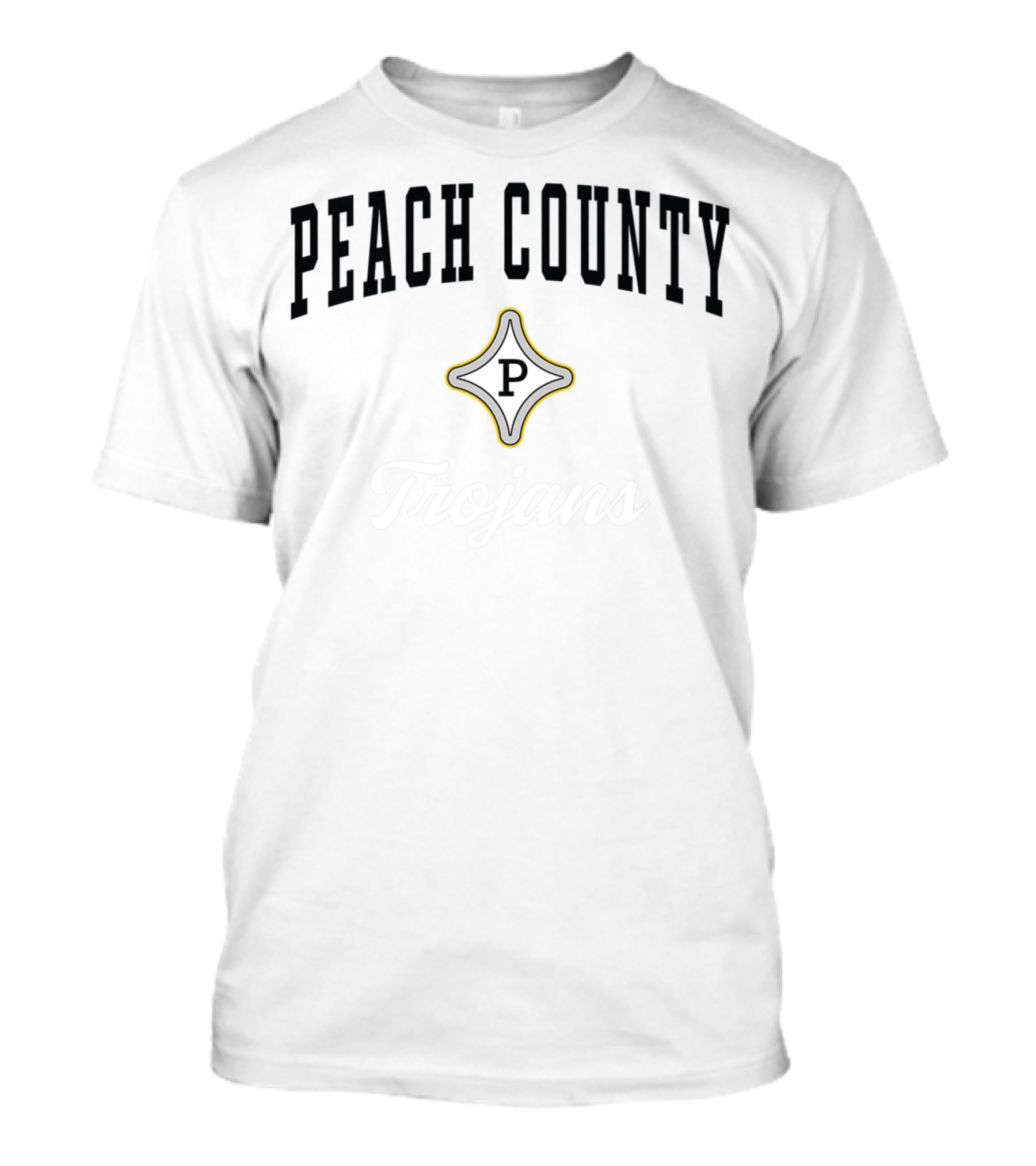 Peach County Trojans P Emblem T-Shirt