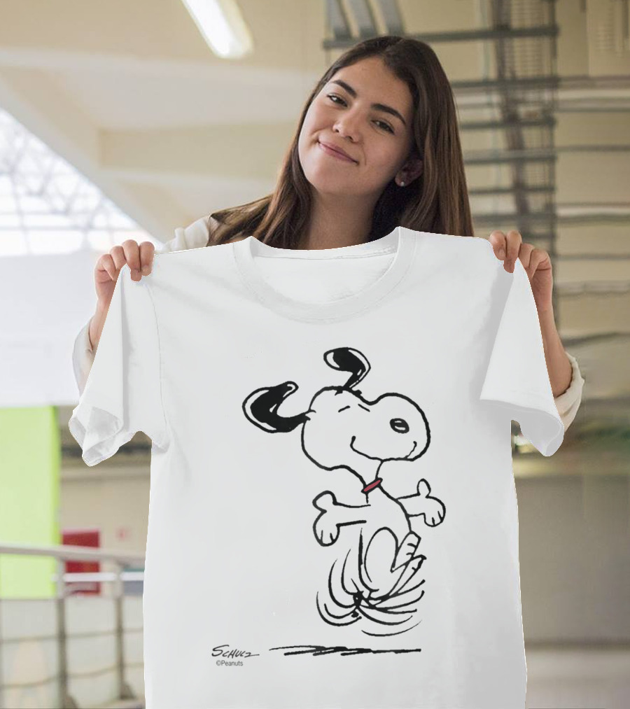 Snoopy Dancing Dog Peanuts Classic By Schulz T-Shirt