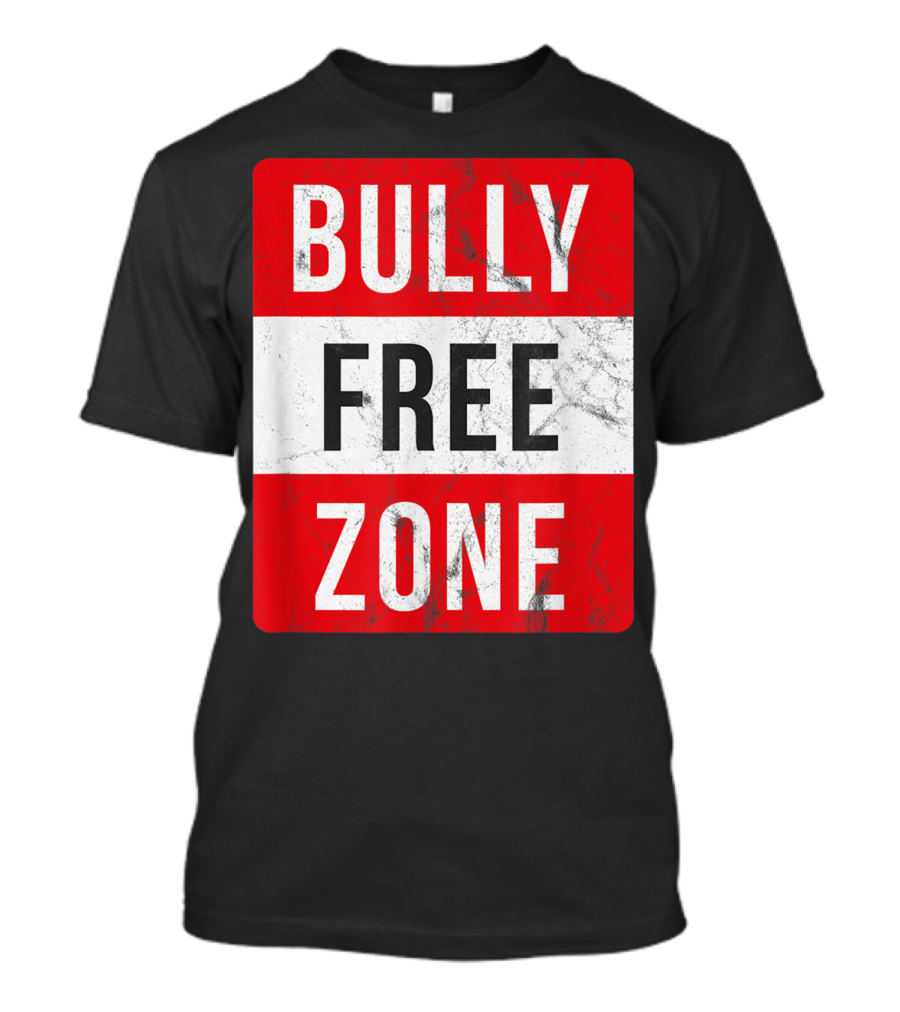 Bully Free Zone Red Anti Bullying Awareness T-Shirt