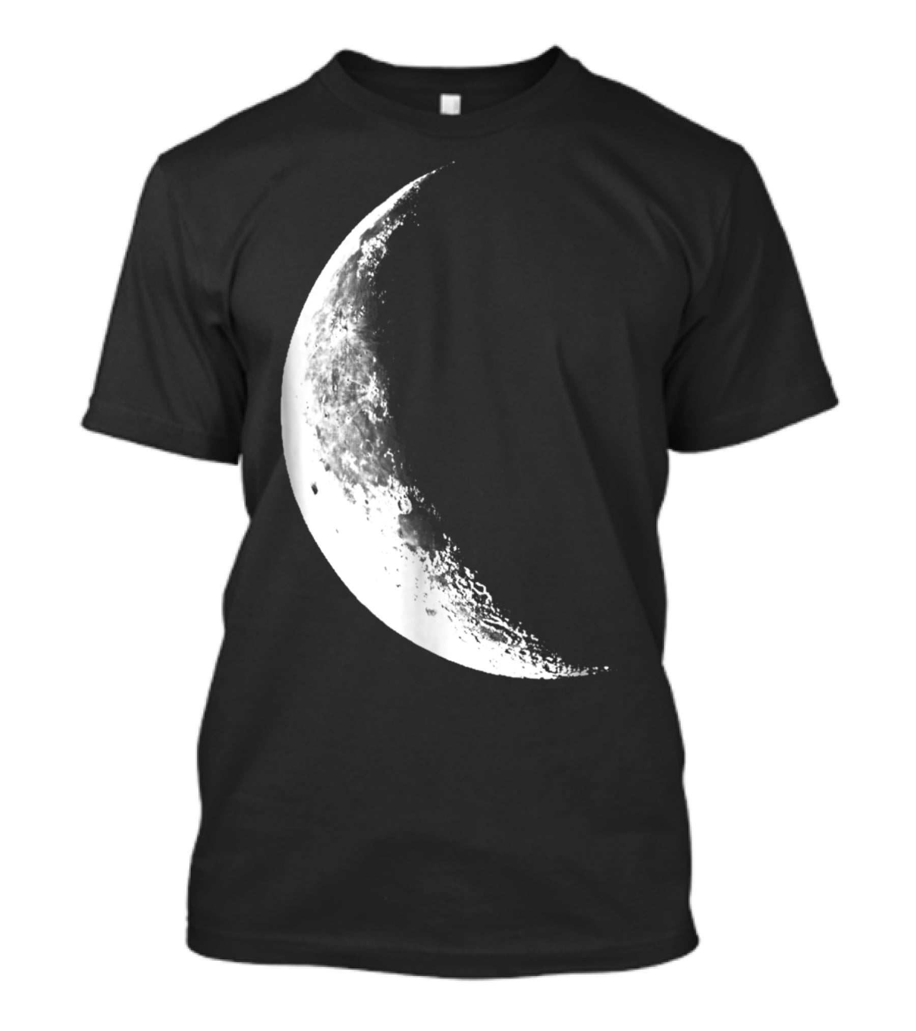 Shiny Moon Half Moon Crescent Moon Lunar Phases T-Shirt