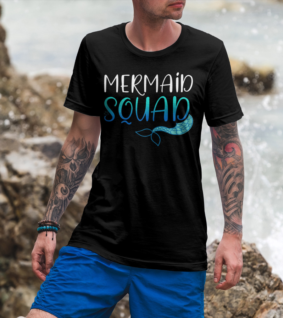 Mermaid Squad Fun Ocean Tail Insight T-Shirt