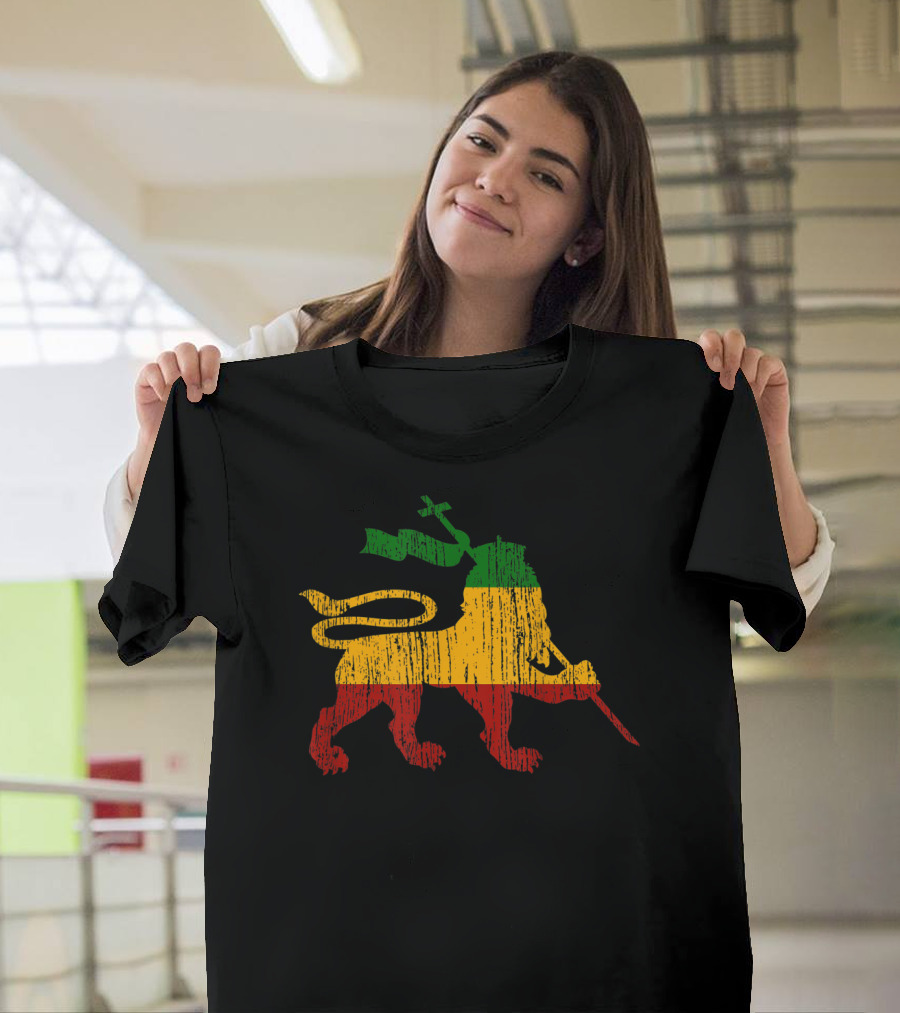 Lion Of Judah Rastafari Rasta Reggae Jamaica T-Shirt