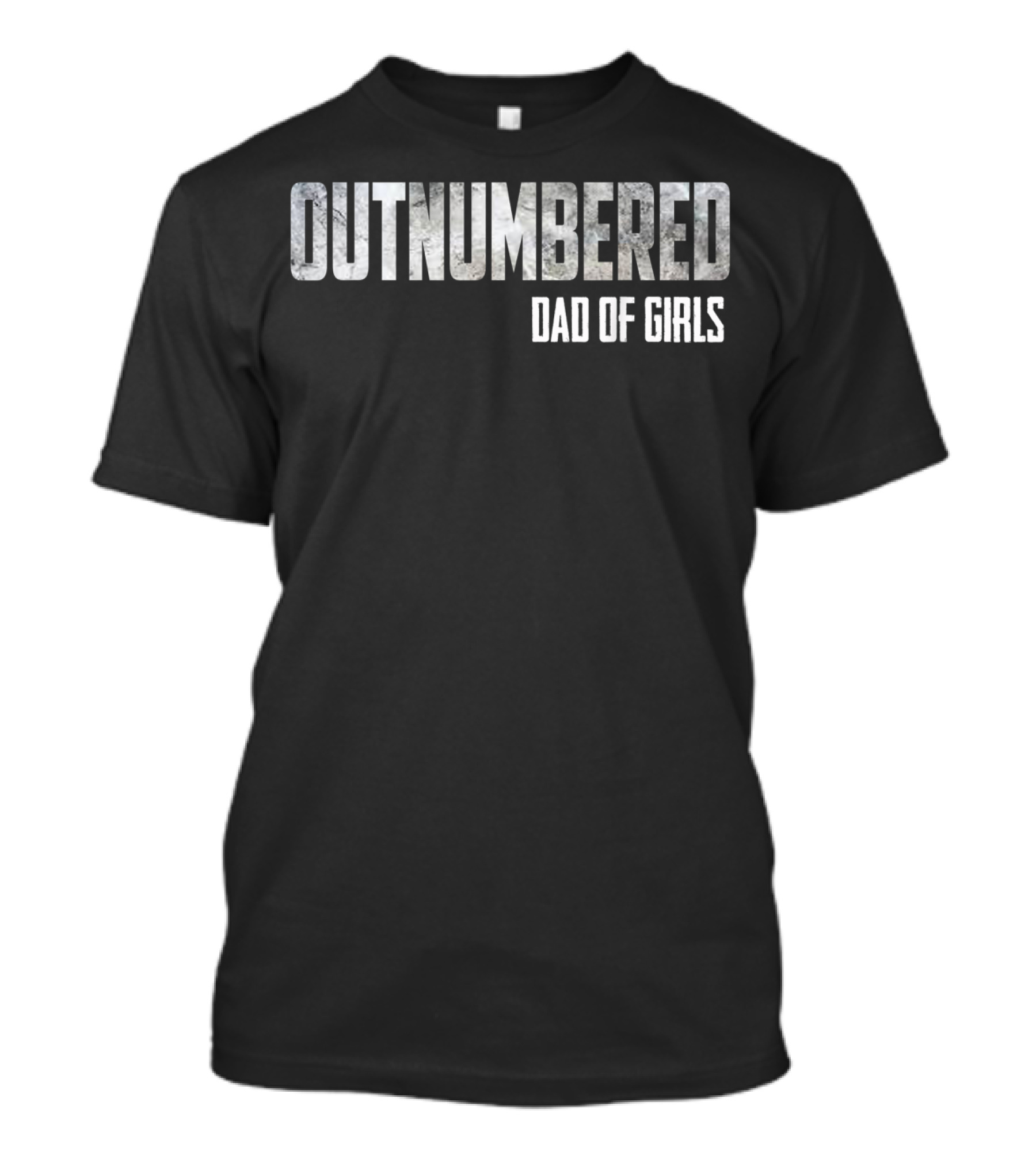 Outnumbered Dad Of Girls T-Shirt