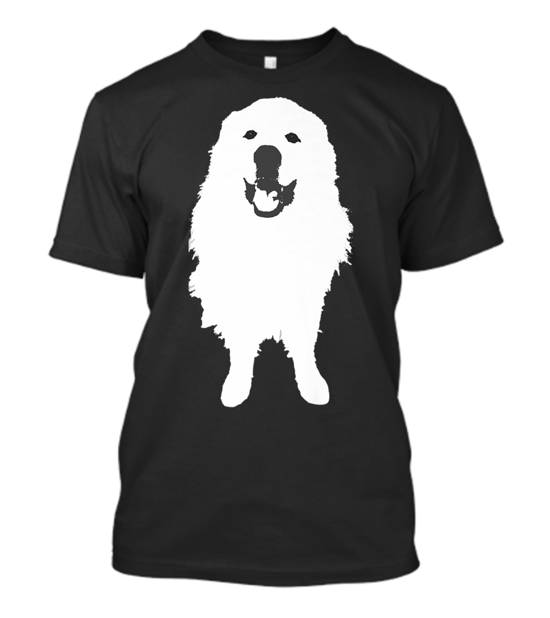 Great Pyrenees Dog Silhouette Smiling T-Shirt