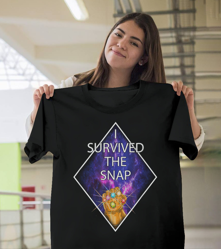 I Survived The Snap Infinity Gauntlet Humor Kirbi T-Shirt