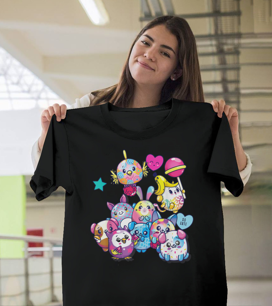 Pikmi Pops Friends So Cute Party With Colorful Characters T-Shirt