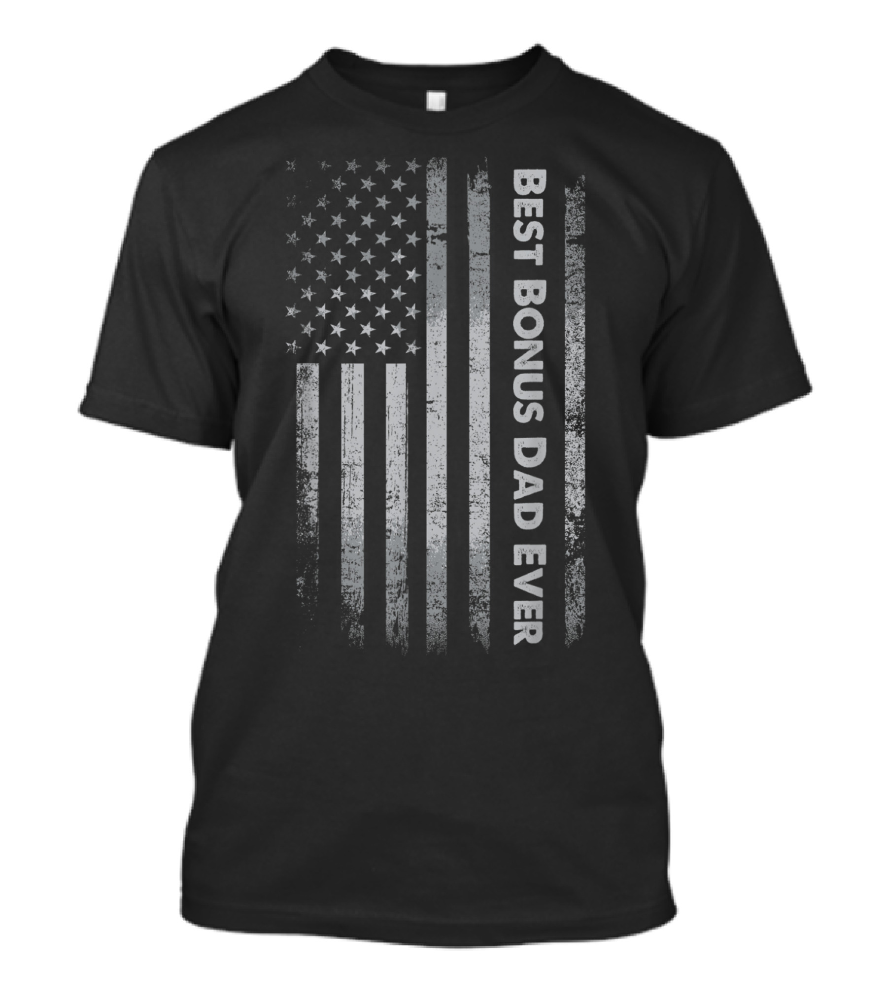 Best Bonus Dad Ever American Flag T-Shirt