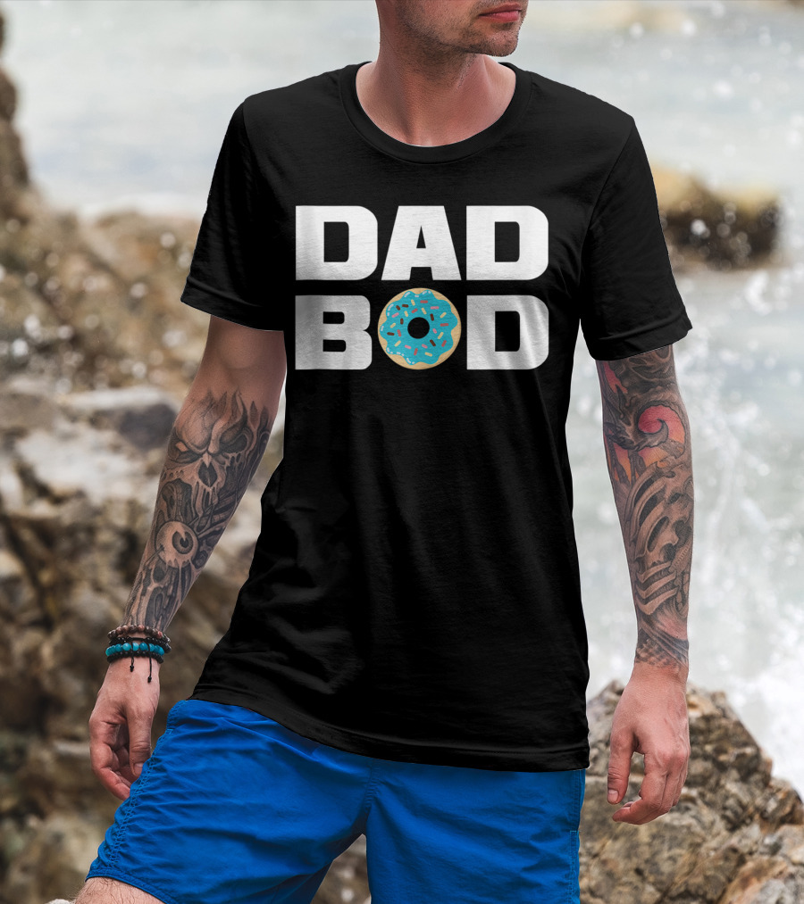Dad Bod Donut Fitness Gym Mens T-Shirt