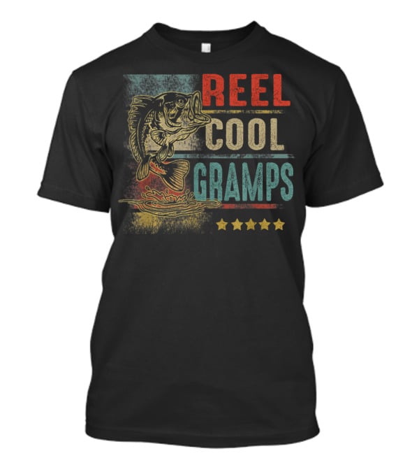 Reel Cool Gramps Vintage Fishing Grandpa T-Shirt