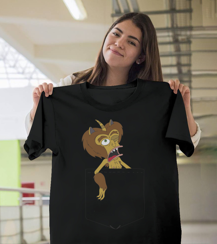 Big Mouth Hormone Monster Peek Netflix Pocket T-Shirt