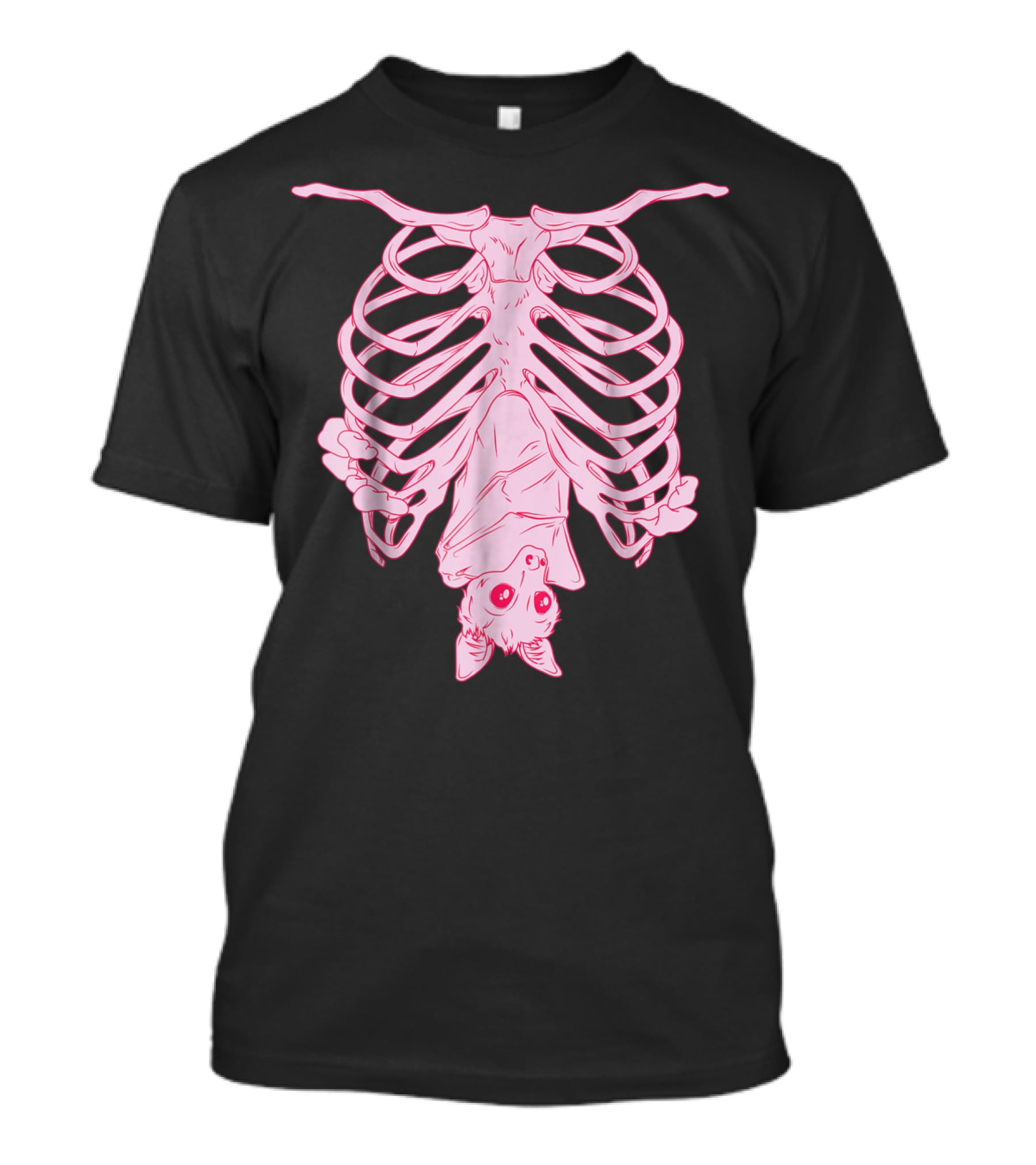Nu Goth Pastel Bat With Skeleton Aesthetic T-Shirt