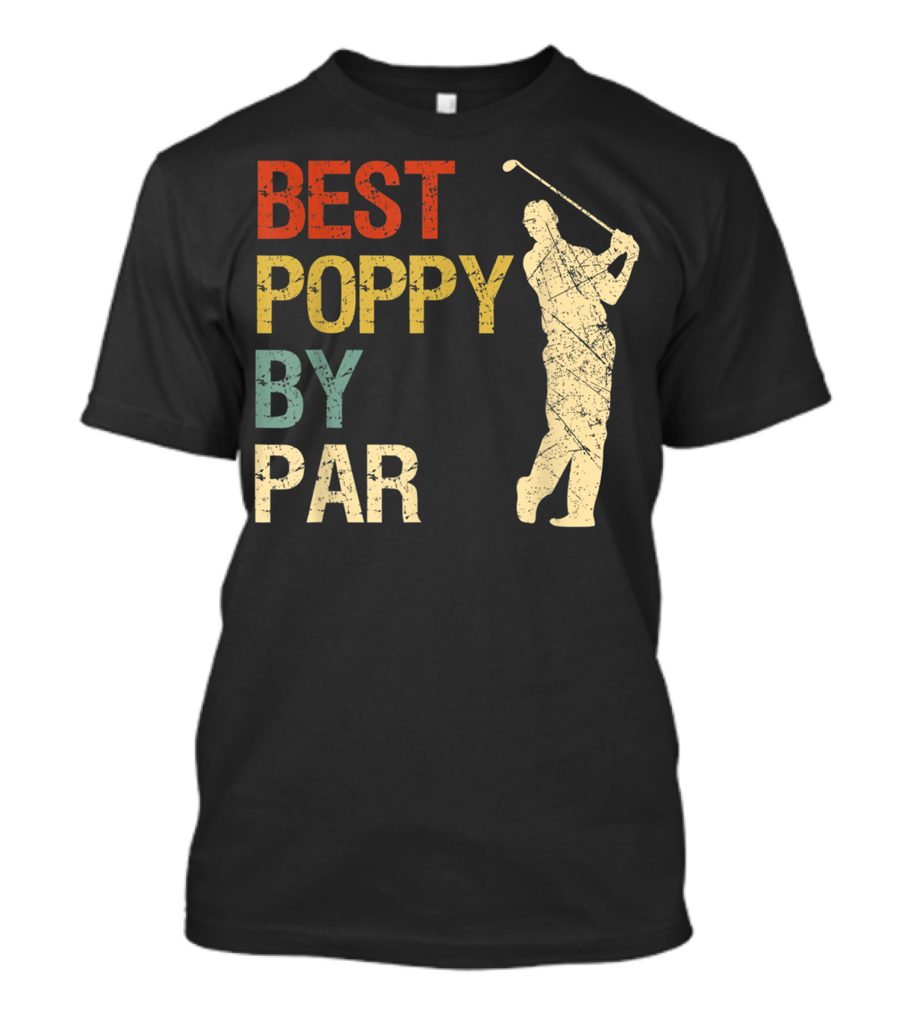 Best Poppy By Par Retro Vintage Golf T-Shirt