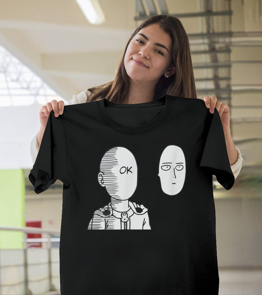 Saitama OK Face Oppai Otaku Manga T-Shirt