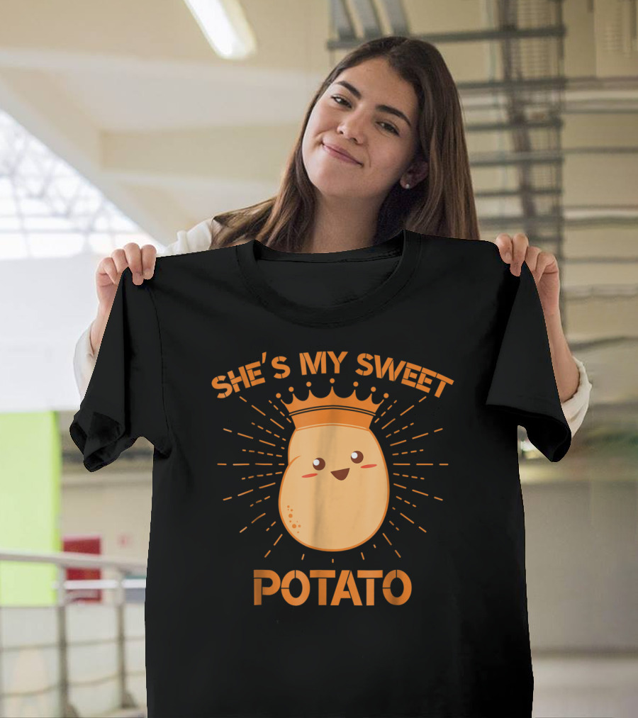 She's My Sweet Potato Potato King Cute Cartoon T-Shirt