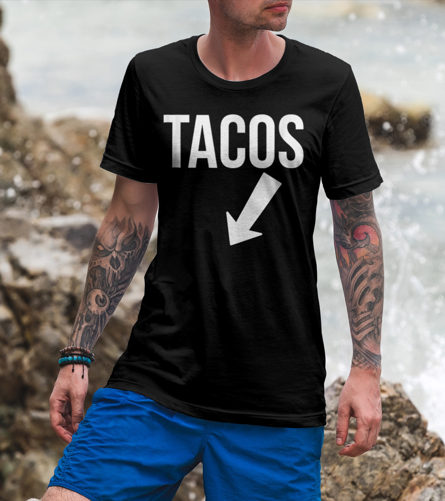 Tacos Arrow Pregnancy Announcement T-Shirt