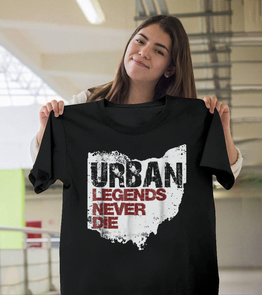Urban Legends Never Die Ohio State Map T-Shirt