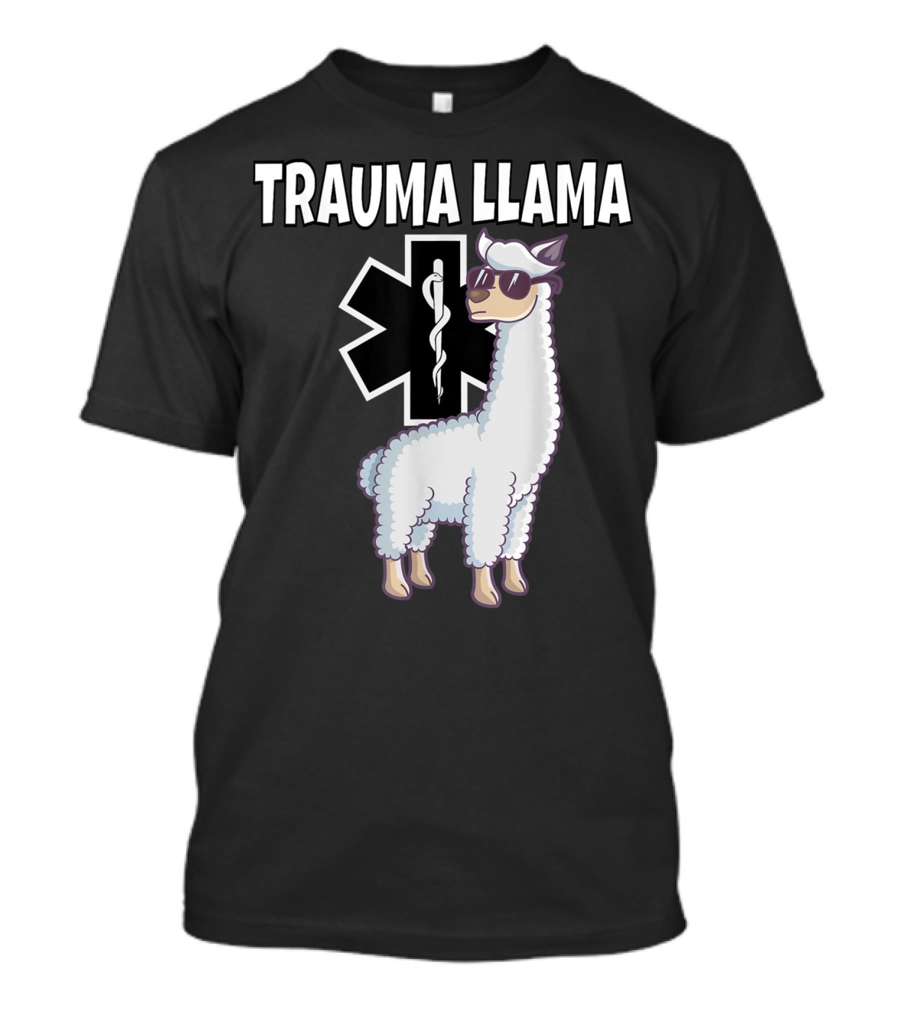 Trauma Llama EMS Medic Funny EMT T-Shirt