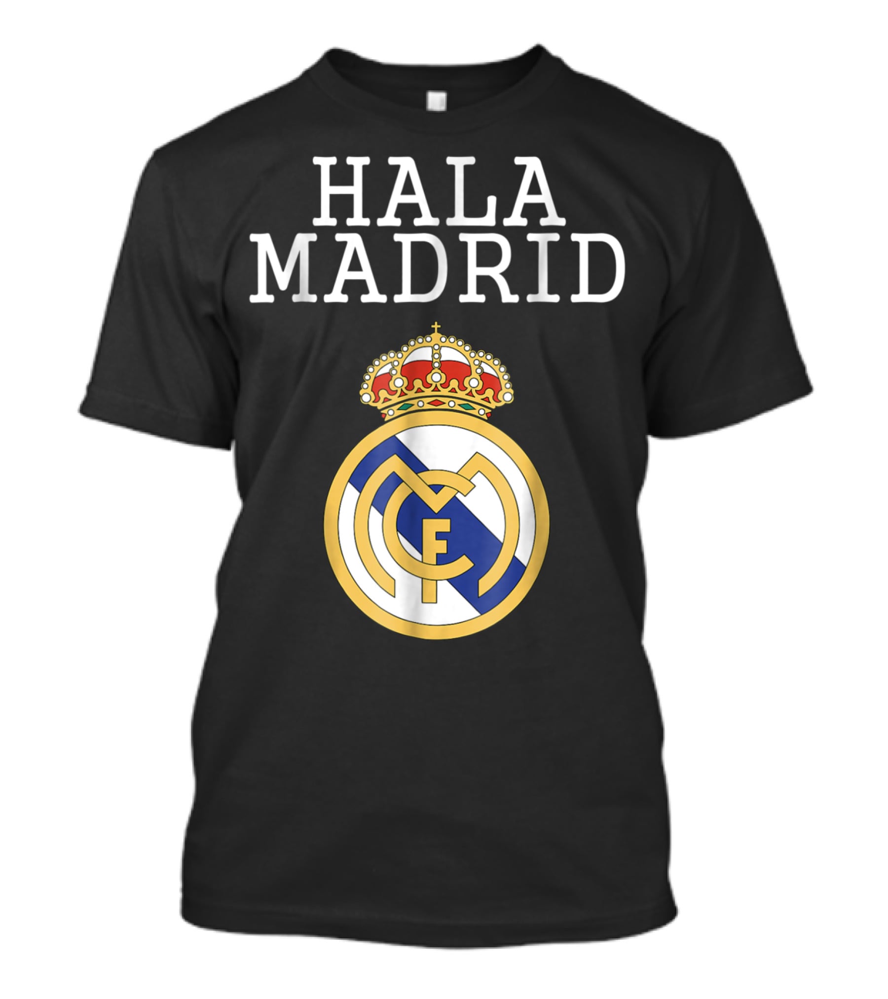 Hala Madrid Real Madrid CF Crest With Crown T-Shirt