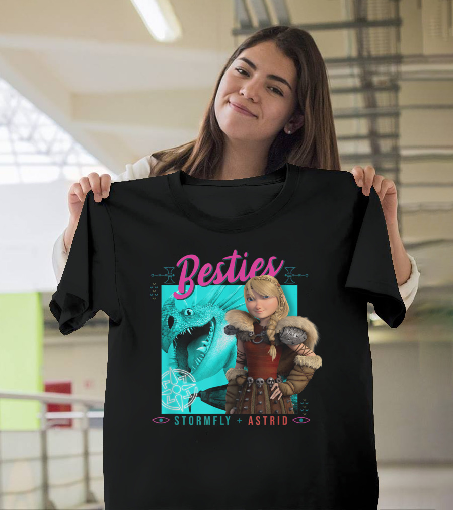 Besties Stormfly + Astrid How To Train Your Dragon 3 Hidden World T-Shirt