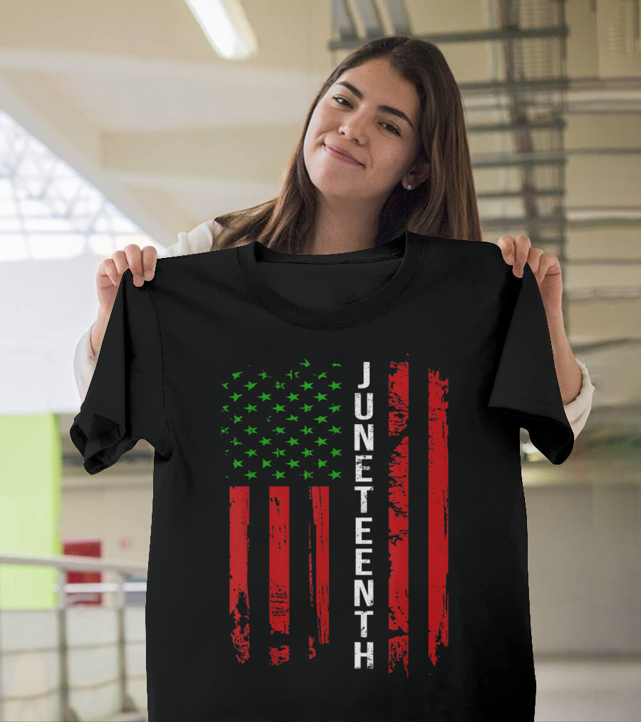 Juneteenth African American Flag T-Shirt