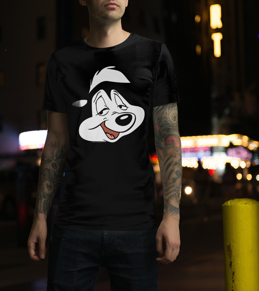 Looney Tunes Pepe Le Pew Face Character Classic T-Shirt