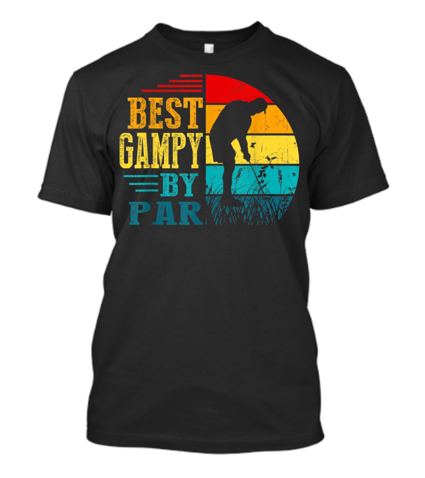 Best Gampy By Par Golf Lover Golfer Vintage T-Shirt