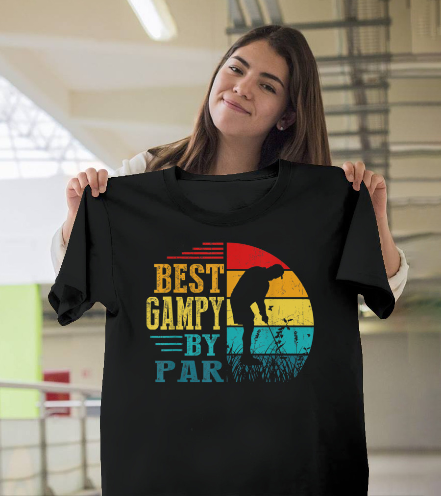 Best Gampy By Par Golf Lover Golfer Vintage T-Shirt