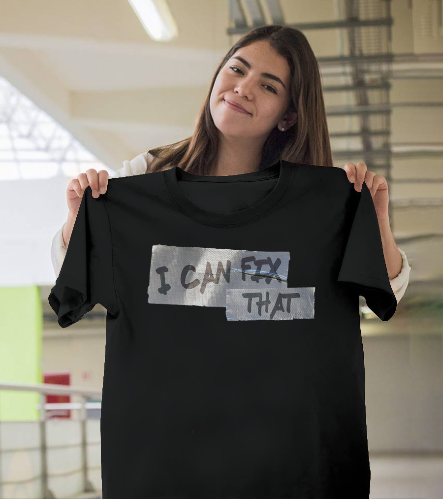Mens Funny Dad Duct Tape I Can Fix That T-Shirt