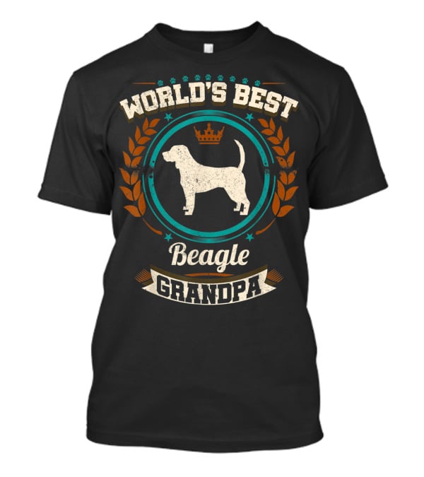 World's Best Beagle Grandpa Granddog T-Shirt