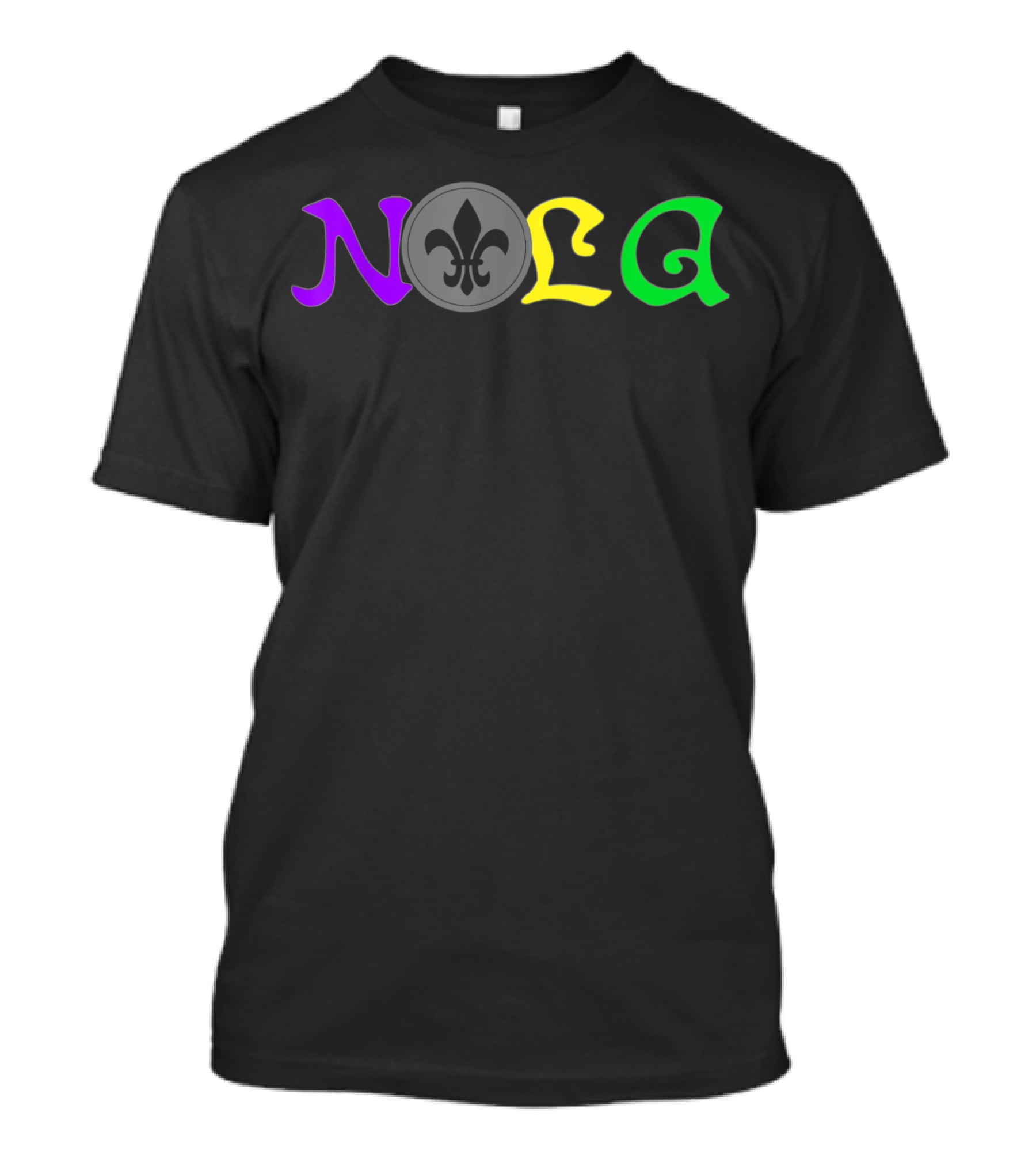 NOLA Fleur-de-Lis New Orleans Mardi Gras 504 T-Shirt