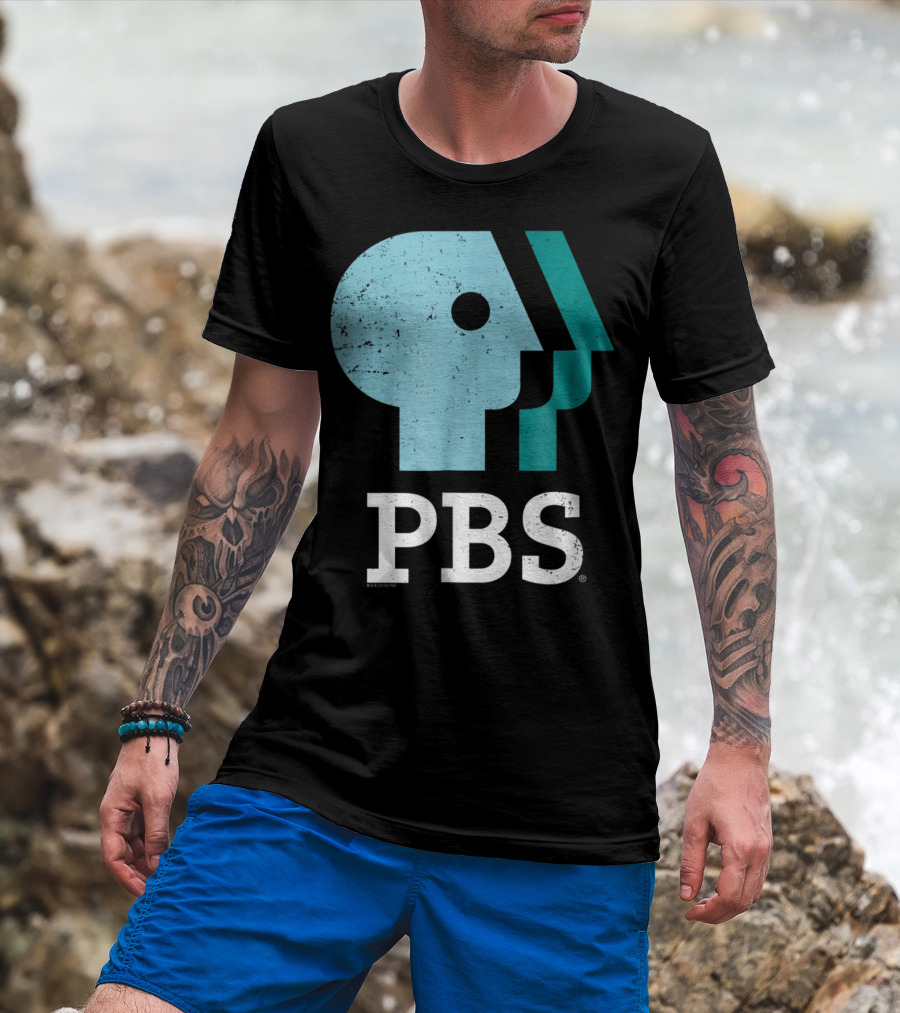 PBS Distressed Sky Mint Pistachio T-Shirt