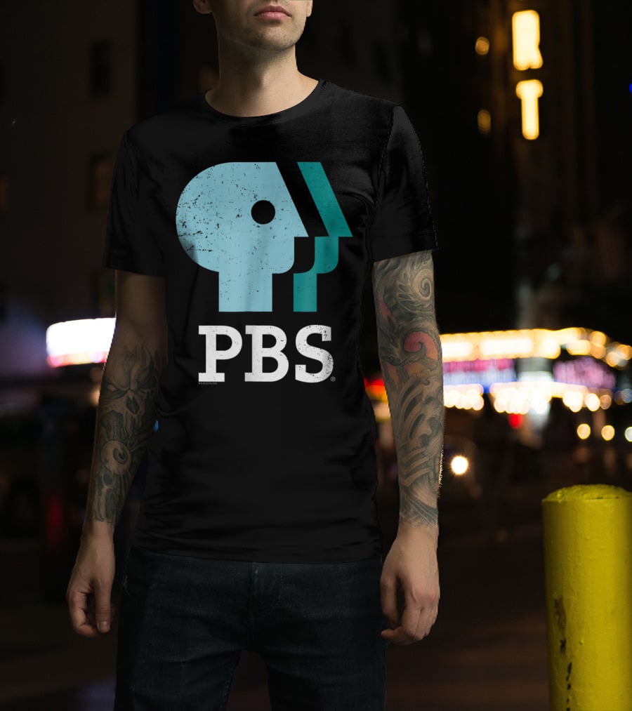 PBS Distressed Sky Mint Pistachio T-Shirt