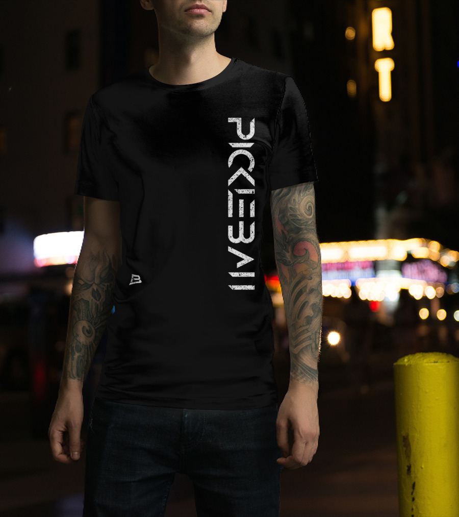 Pickleball Live Distressed Premium Fit White Text With Small T-Shirt