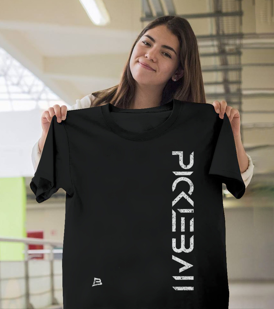 Pickleball Live Distressed Premium Fit White Text With Small T-Shirt