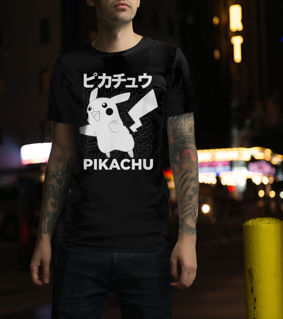 Pikachu Kanji Pokemon T-Shirt